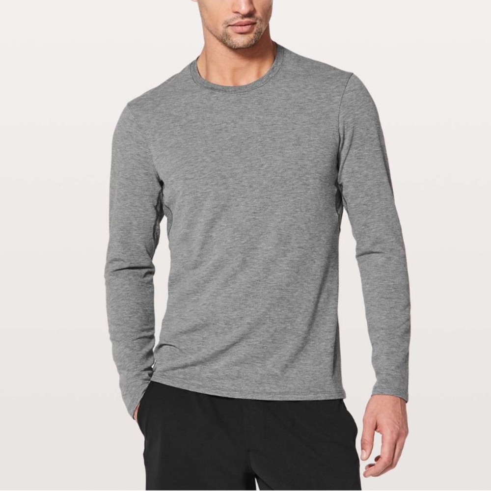 lululemon Men’s Switch Up Long Sleeve‎ Heathered Gray Medium